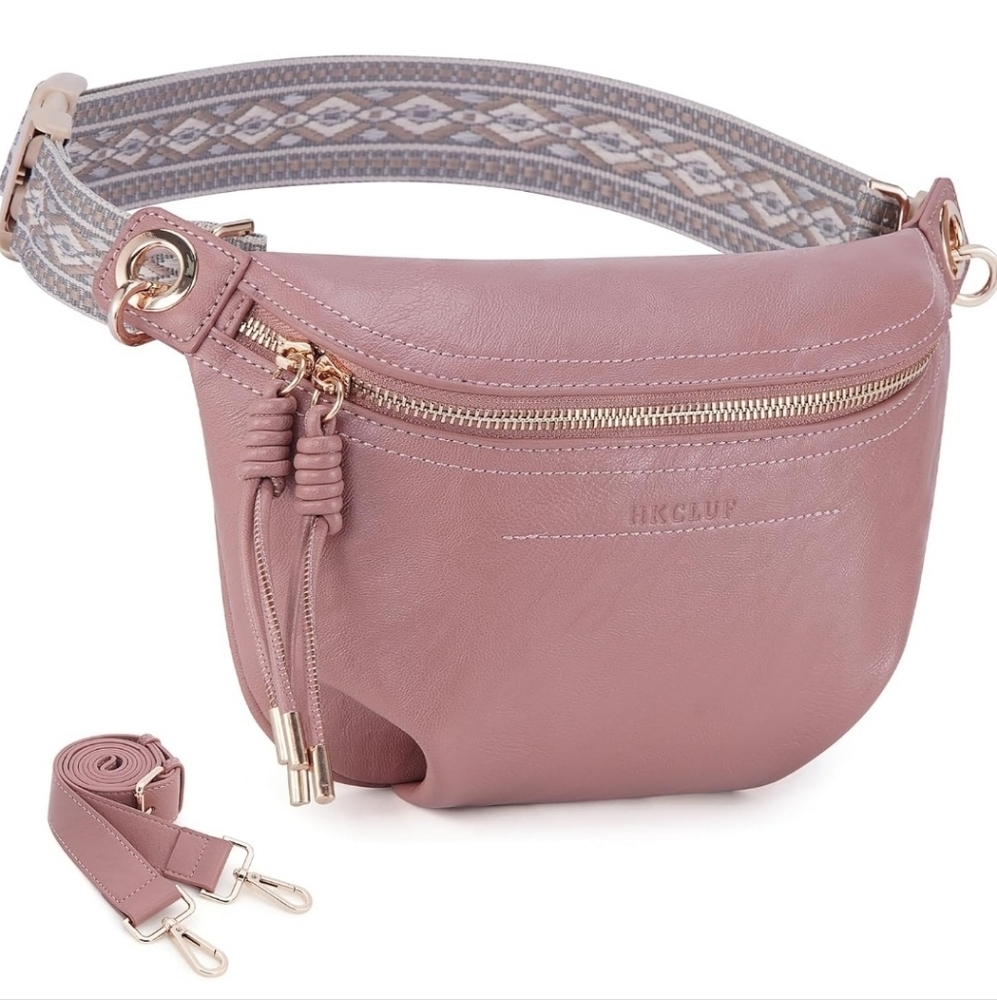 Pink Crossbody Fanny Bum Bag